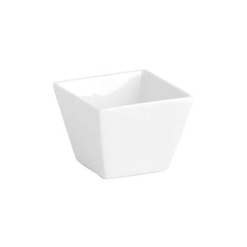 BOL APERITIVO QUID CHEF CUADRADO PORCELANA 7.5CMS